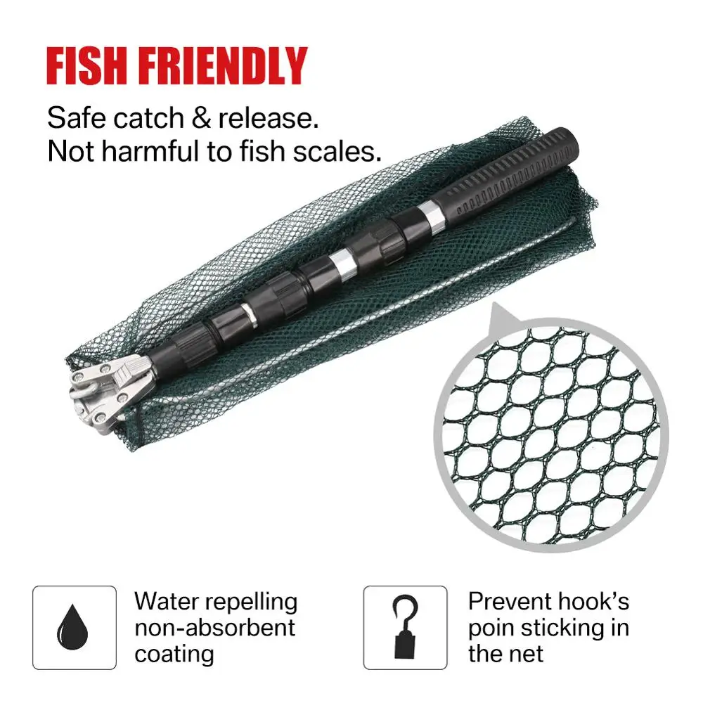 Telescopic Fold-able Landing Net – Get Your Catch!