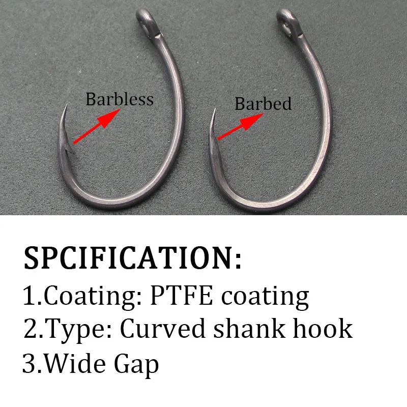 Stainless Steel Barbed/Barbless hooks – Get Your Catch!