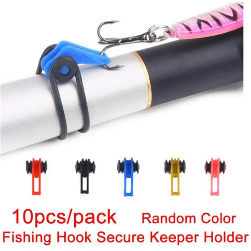  SUPERFINDINGS 50pcs 10 Colors Fishing Rod Hook Keeper with  100Pcs 2 Sizes Silicone Rings Fishing Lure Bait Holder Plastic Fishing Pole Hook  Keeper Fishing Accessories Tools : Sports & Outdoors