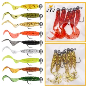 1g hook with grub worm/maggot fishing lures